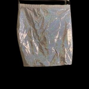 metallic/glittery skirt